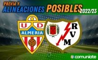 Posibles alineaciones, previa fantasy y jugadores recomendables del Almería - Rayo Vallecano. Jornada 8.