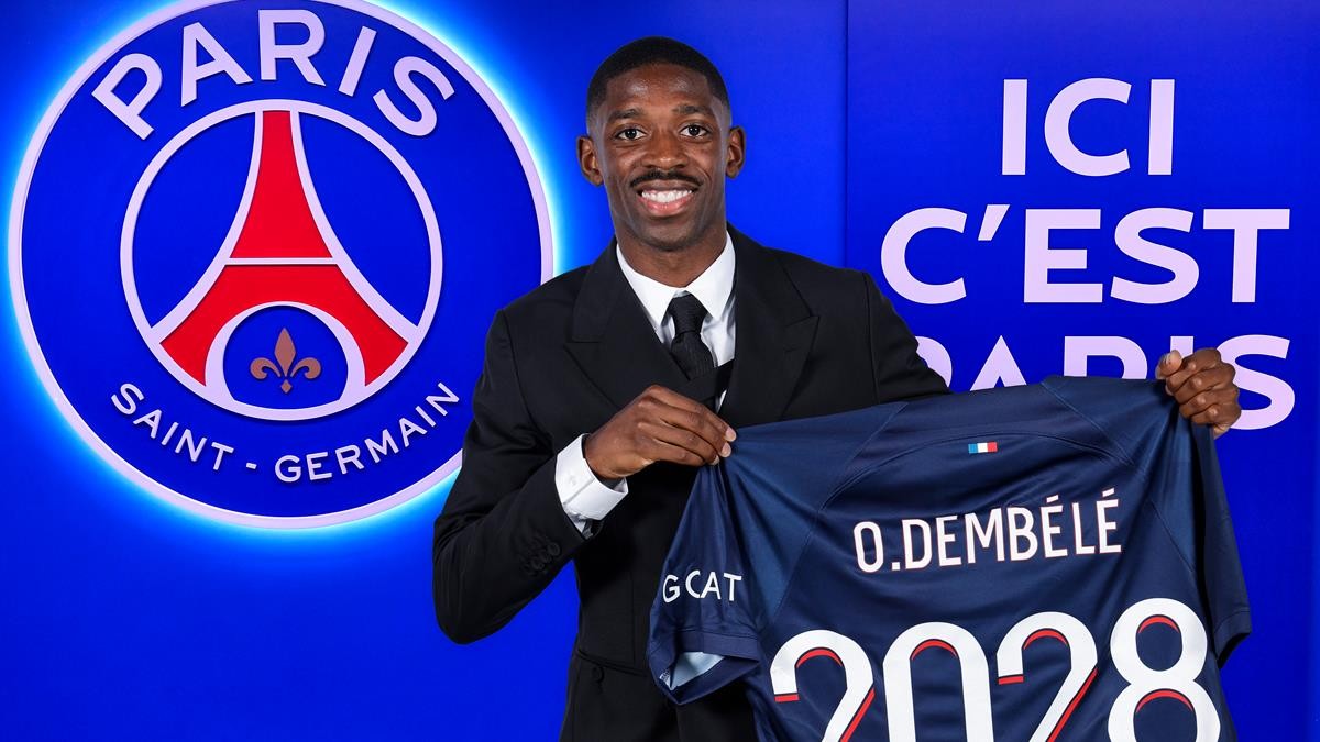 ¡Oficial! Dembélé es nuevo jugador del PSG