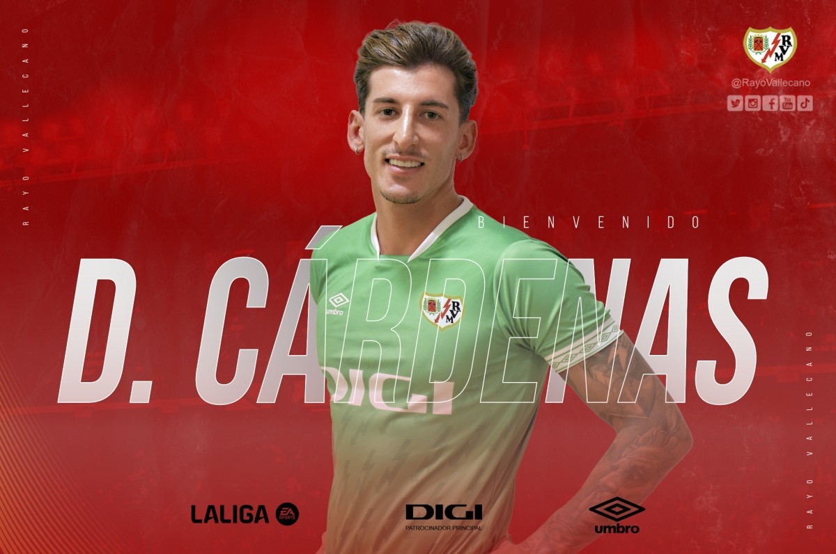 Dani Cárdenas llega al Rayo Vallecano Dani Cárdenas llega al Rayo Vallecano