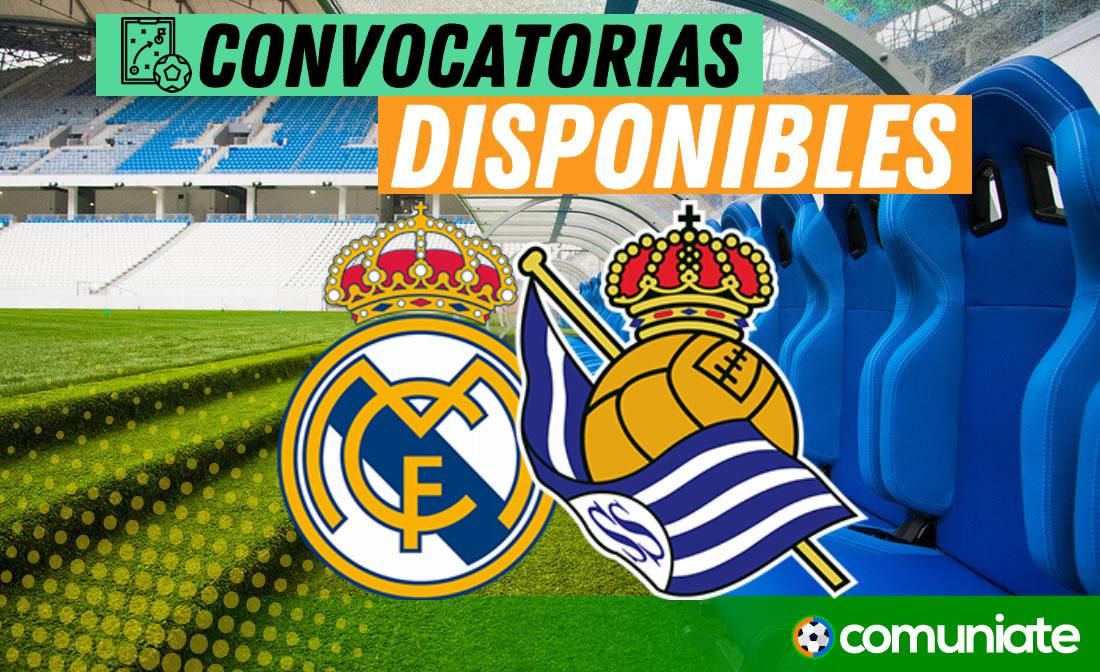 Jugadores convocados para el partido Real Madrid y Real Sociedad. Jornada 5. Jugadores convocados para el partido Real Madrid y Real Sociedad. Jornada 5.