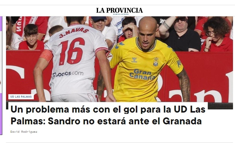 Se confirma la baja de Sandro Ramírez