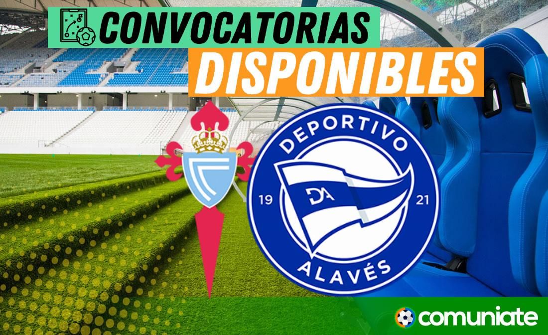 Jugadores convocados para el partido Celta y Alavés. Jornada 7. Jugadores convocados para el partido Celta y Alavés. Jornada 7.