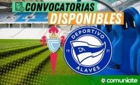 Jugadores convocados para el partido Celta y Alavés. Jornada 7.