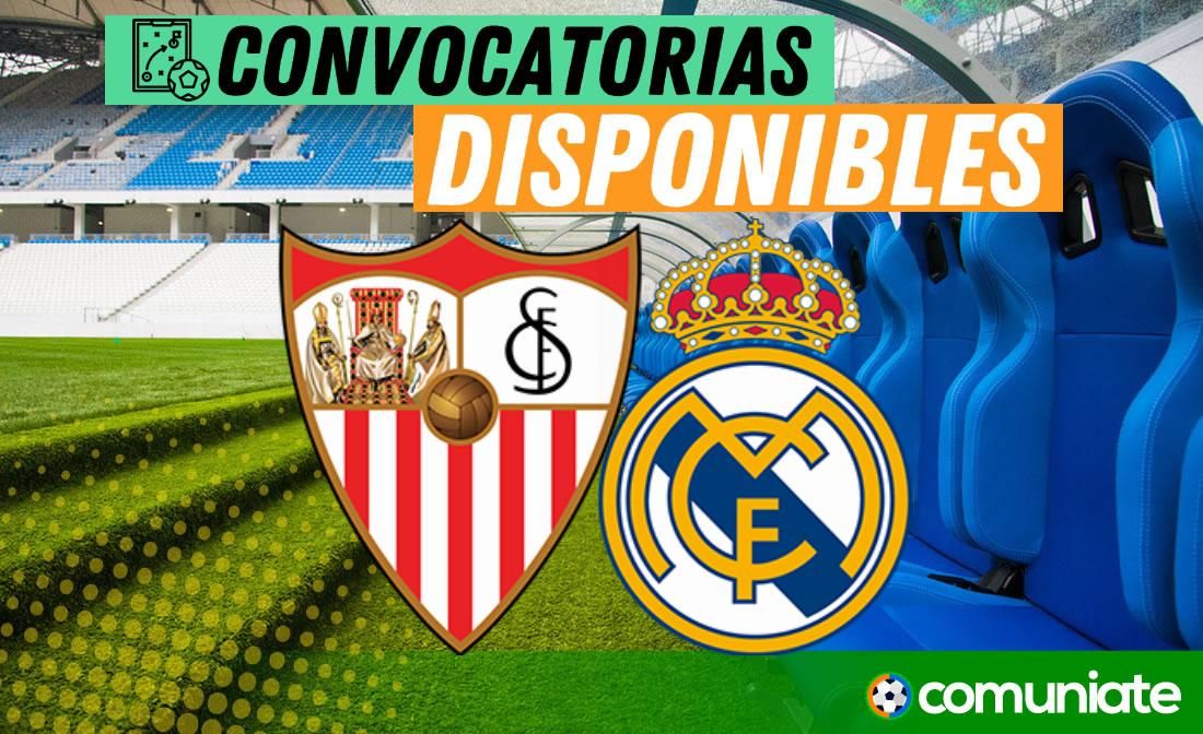 Jugadores convocados para el partido Sevilla y Real Madrid. Jornada 10. Jugadores convocados para el partido Sevilla y Real Madrid. Jornada 10.