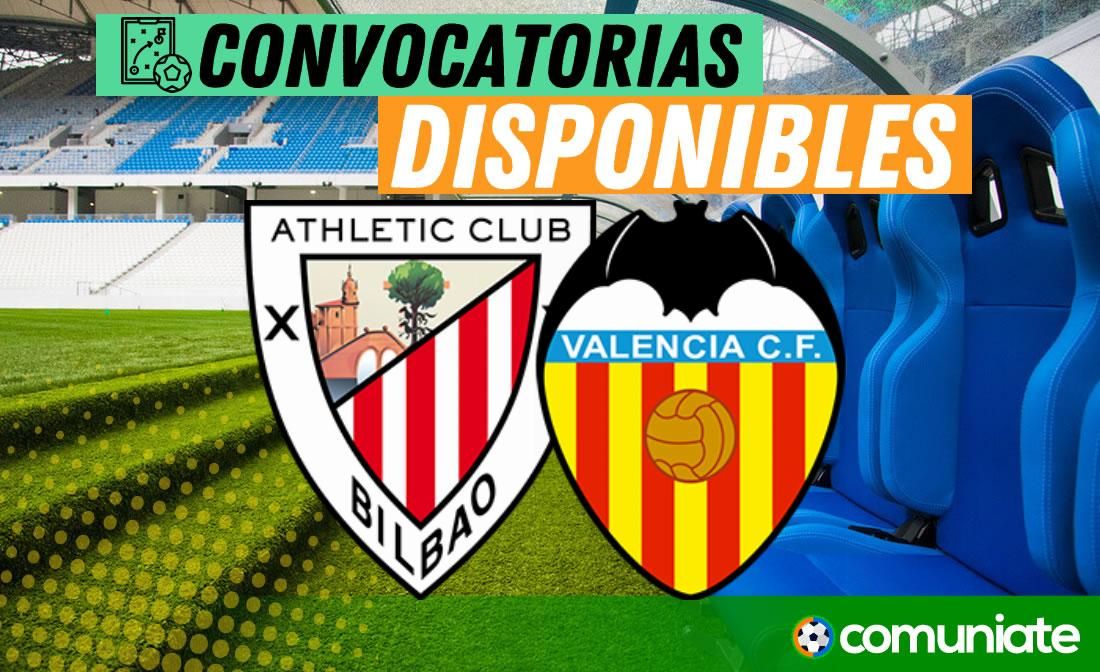 Jugadores convocados para el partido Athletic y Valencia. Jornada 11. Jugadores convocados para el partido Athletic y Valencia. Jornada 11.