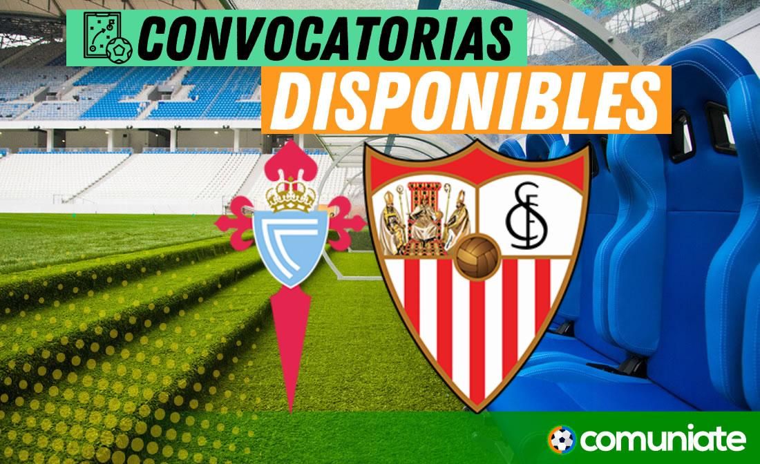 Jugadores convocados para el partido Celta y Sevilla. Jornada 12. Jugadores convocados para el partido Celta y Sevilla. Jornada 12.