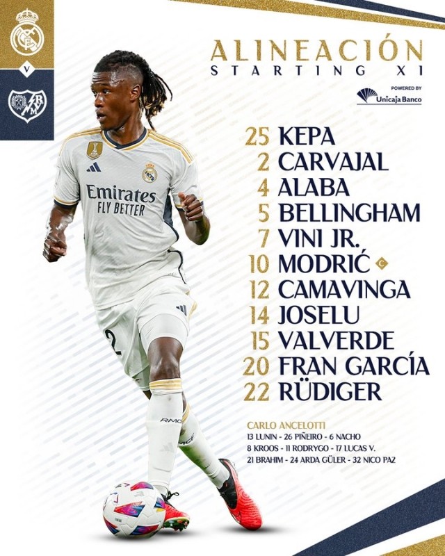¡Ya conocemos el once del Real Madrid! ¡Rodrygo suplente y más novedades! ¡Ya conocemos el once del Real Madrid! ¡Rodrygo suplente y más novedades!
