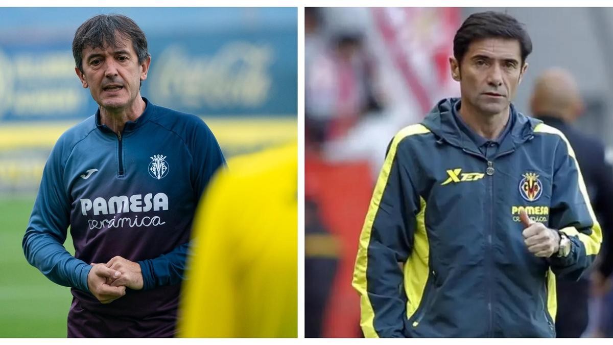 Marcelino se acerca al banquillo del Villarreal Marcelino se acerca al banquillo del Villarreal