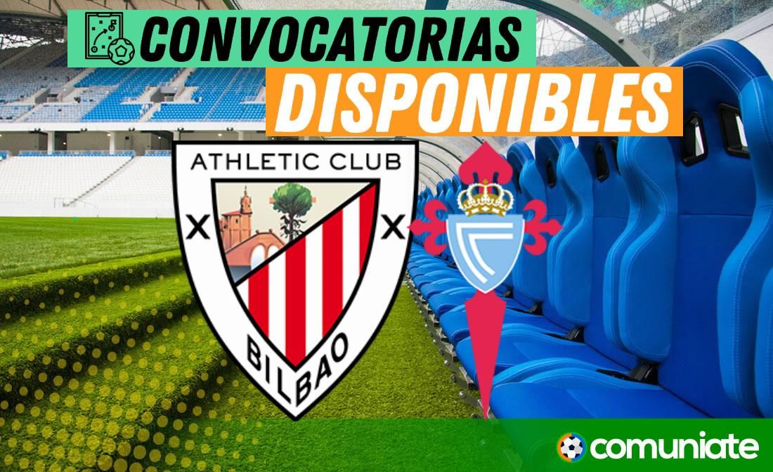 Jugadores convocados para el partido Athletic y Celta. Jornada 13. Jugadores convocados para el partido Athletic y Celta. Jornada 13.