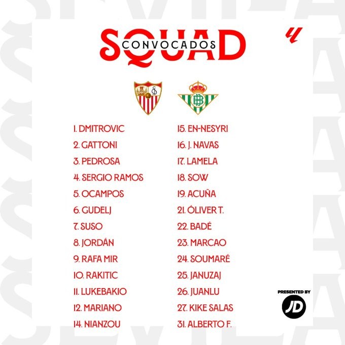 ¡Baja de última hora en el Sevilla para el encuentro ante el Betis! ¡Baja de última hora en el Sevilla para el encuentro ante el Betis!