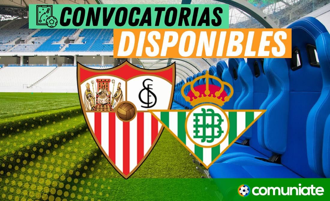 Jugadores convocados para el partido Sevilla y Betis. Jornada 13. Jugadores convocados para el partido Sevilla y Betis. Jornada 13.