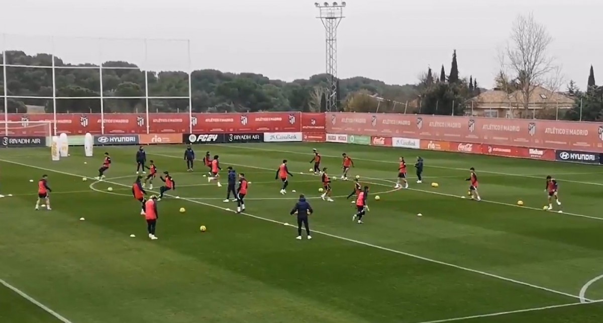 ¡Segundo once ensayo de Simeone con un cambio importante! ¡Segundo once ensayo de Simeone con un cambio importante!
