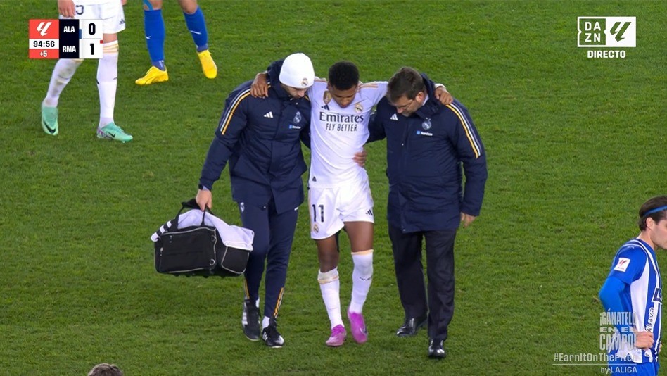 ¡Rodrygo sustituido por posible lesión!
