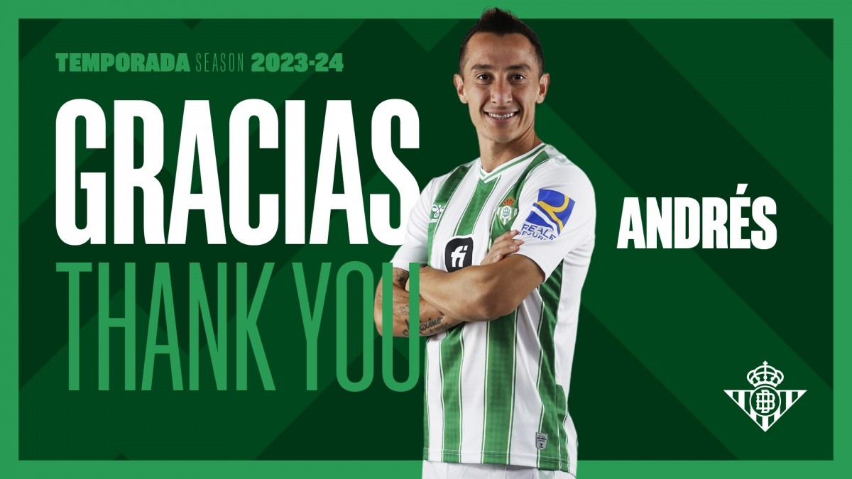 OFICIAL: Guardado finaliza su etapa en el Real Betis OFICIAL: Guardado finaliza su etapa en el Real Betis