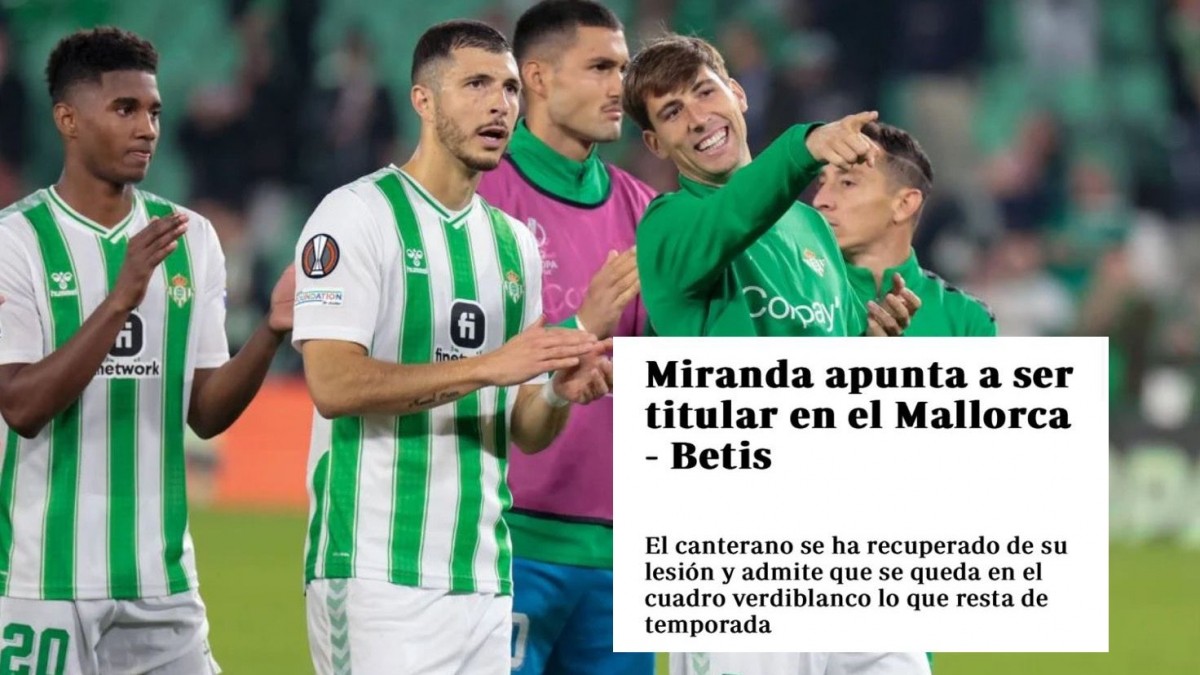 ¿Alineamos a Juan Miranda o Abner Vinicius en esta jornada 22? ¿Alineamos a Juan Miranda o Abner Vinicius en esta jornada 22?
