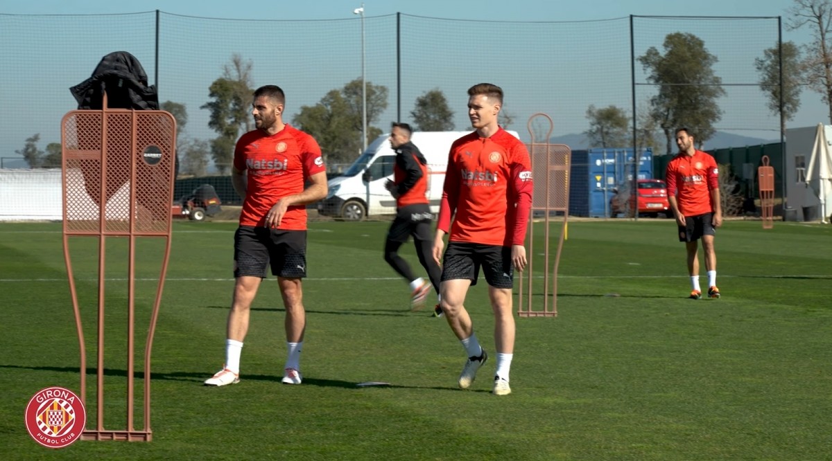 Dovbyk ha sido baja en el entrenamiento de hoy y David López ya trabaja con el grupo