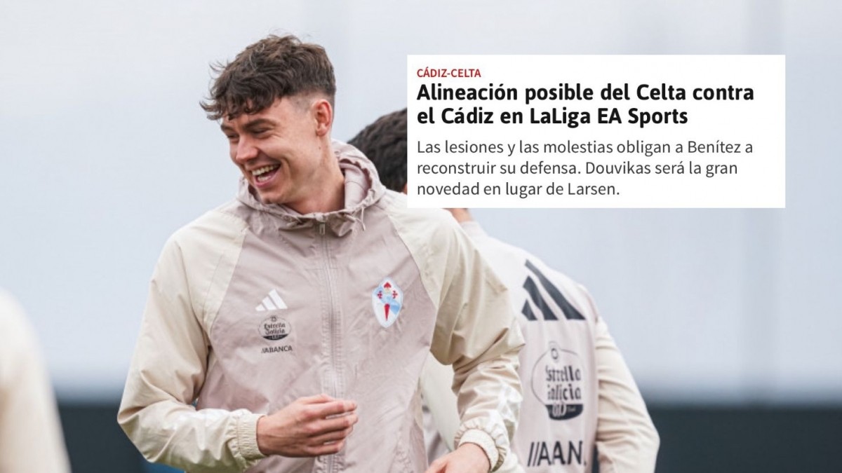 Strand Larsen será suplente ante el Cádiz según Diario AS