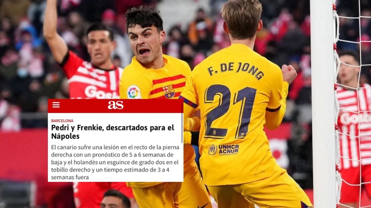 Los tiempos de baja de Frenkie de Jong y Pedri según Javi Miguel