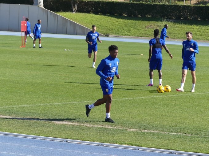 Bajas importantes para la UD Almería en el entrenamiento de hoy