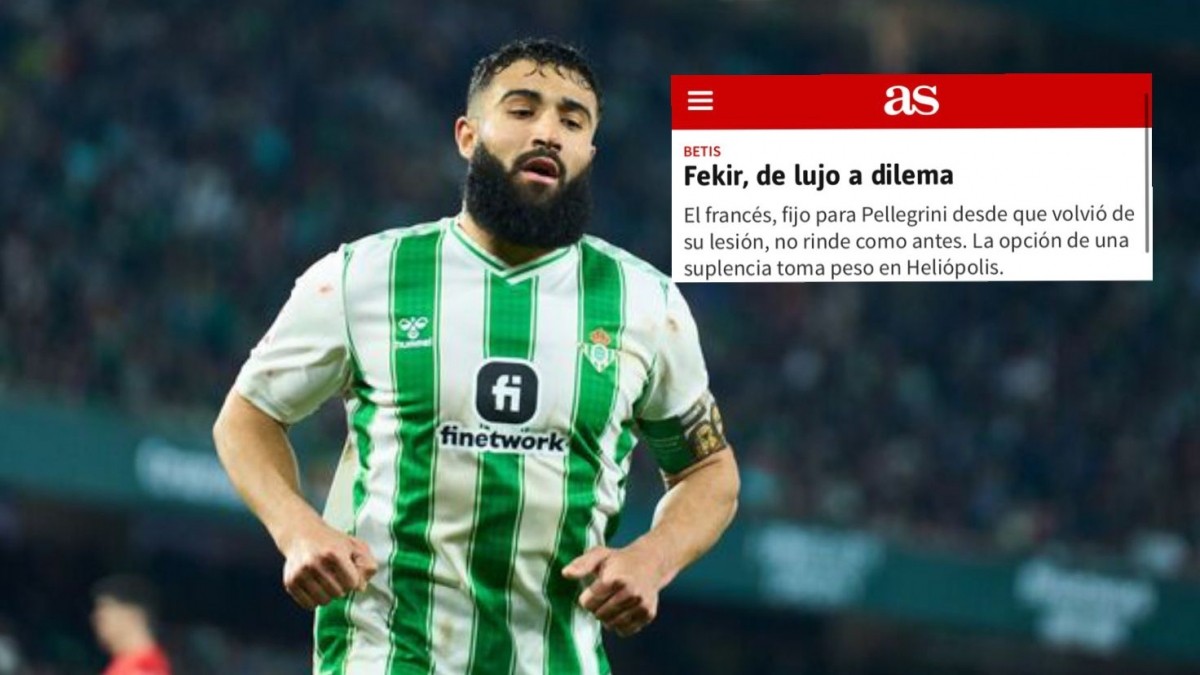 Diario AS pone en duda la titularidad de Fekir frente al Rayo Vallecano