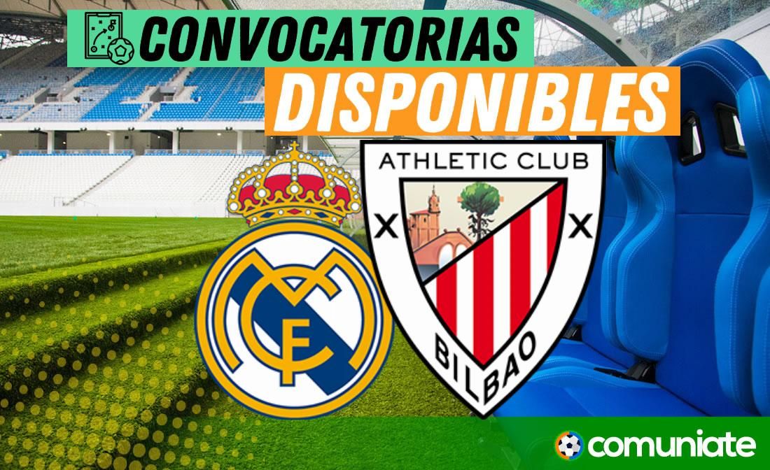 Nico Williams se queda fuera.Jugadores convocados para el partido Real Madrid y Athletic. Jornada 30.