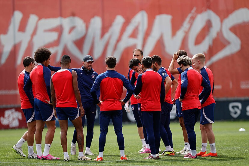 Simeone ensaya once con una novedad Simeone ensaya once con una novedad