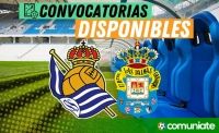Jugadores convocados para el partido Real Sociedad y Las Palmas. Jornada 34.