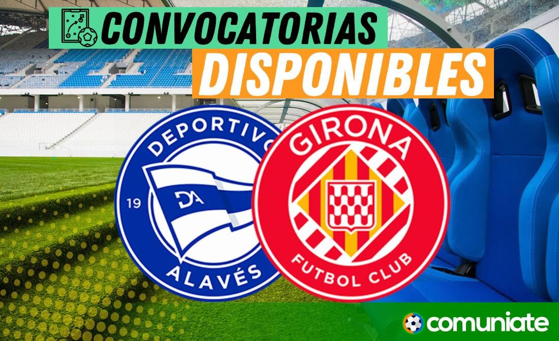 Jugadores convocados para el partido Alavés y Girona. Jornada 35.