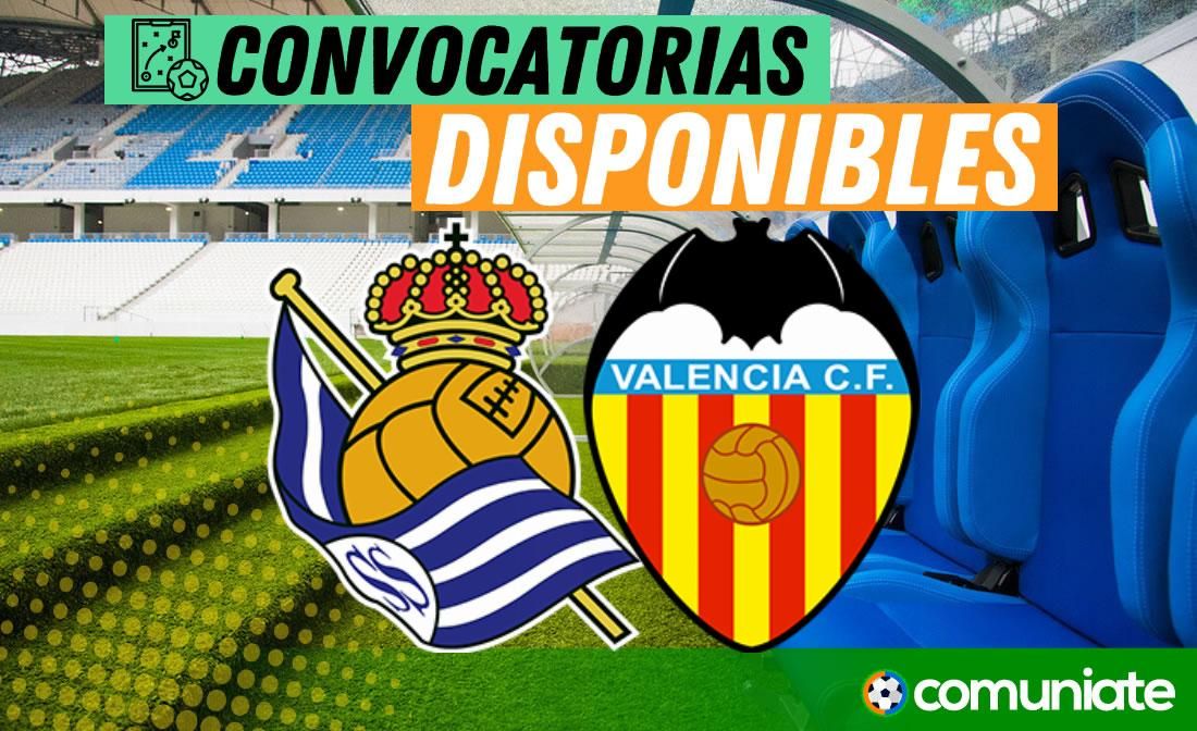Jugadores convocados para el partido Real Sociedad y Valencia. Jornada 36. Jugadores convocados para el partido Real Sociedad y Valencia. Jornada 36.