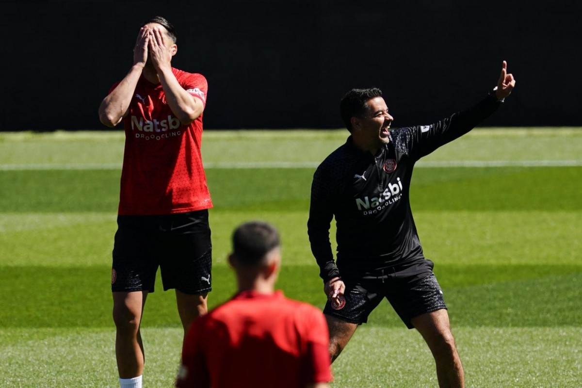 Entrenamiento del Girona: Miguel Gutiérrez, Yan Couto y Stuani Entrenamiento del Girona: Miguel Gutiérrez, Yan Couto y Stuani