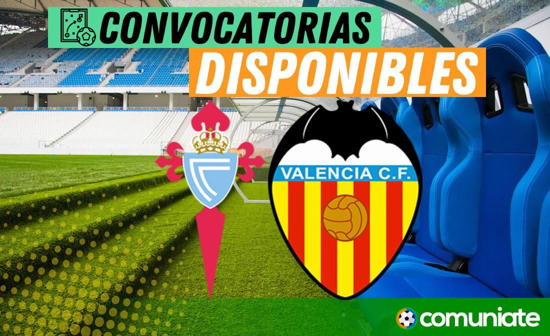 Jugadores convocados para el partido Celta y Valencia. Jornada 38. Jugadores convocados para el partido Celta y Valencia. Jornada 38.