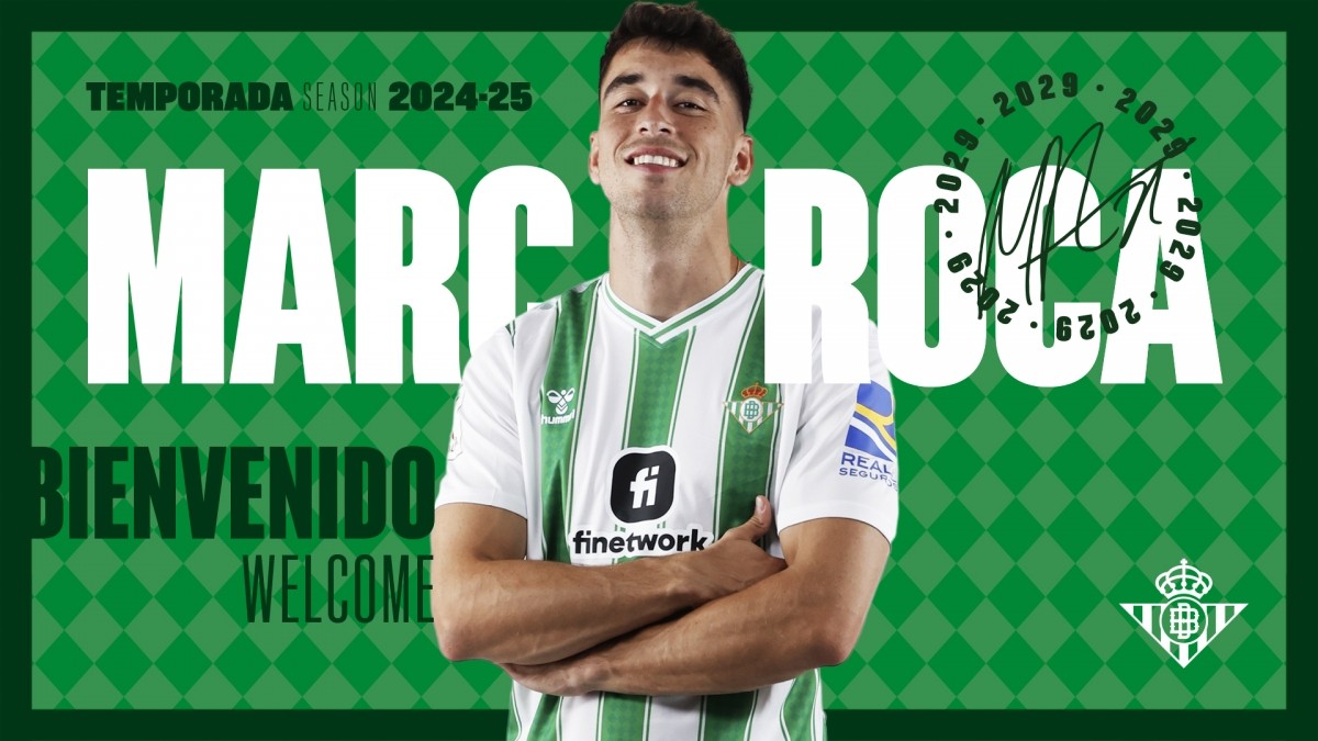El Betis oficializa el fichaje de Marc Roca El Betis oficializa el fichaje de Marc Roca