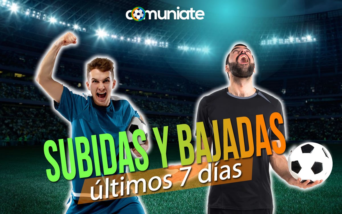 Las mayores subidas y bajadas en Comunio de los últimos 7 días Las mayores subidas y bajadas en Comunio de los últimos 7 días