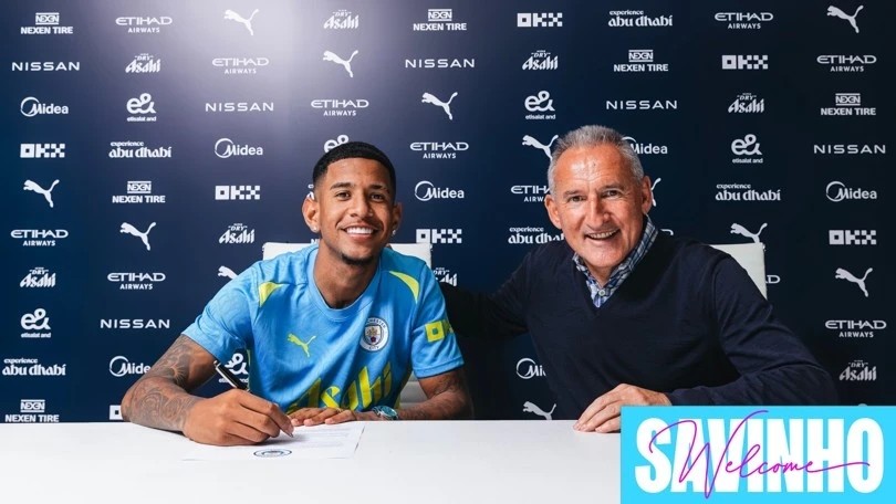 Savinho ya es jugador del Manchester City Savinho ya es jugador del Manchester City