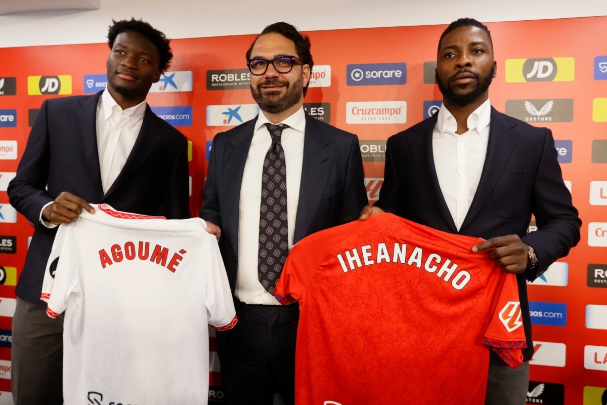 Orta sobre Iheanacho, Agoumé, Badé y Joan Jordan Orta sobre Iheanacho, Agoumé, Badé y Joan Jordan