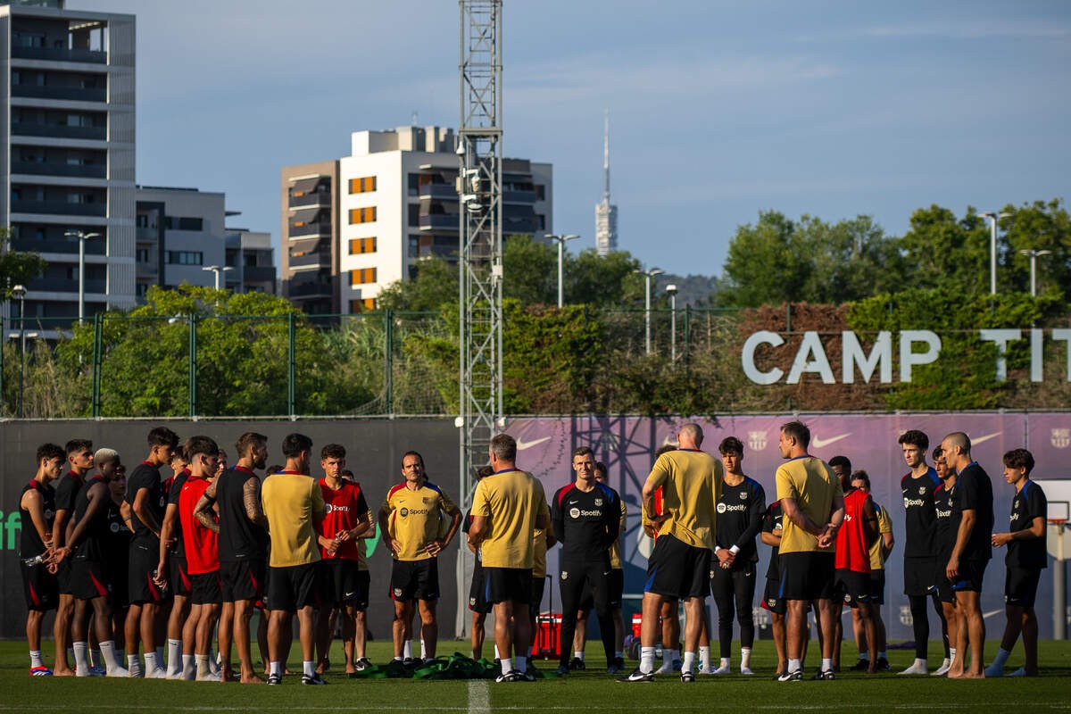 Nueva baja en el entrenamiento del Barcelona Nueva baja en el entrenamiento del Barcelona