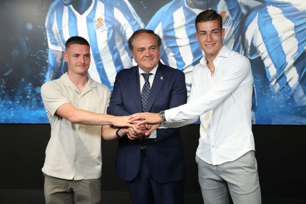 Aperribay sobre Mikel Merino, Oyarzabal, Sucic, Borja Mayoral, Sadiq y Carlos Fernández Aperribay sobre Mikel Merino, Oyarzabal, Sucic, Borja Mayoral, Sadiq y Carlos Fernández