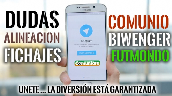 Grupo TELEGRAM Comunio, Biwenger, Liga Fantasy Marca y Futmondo para dudas