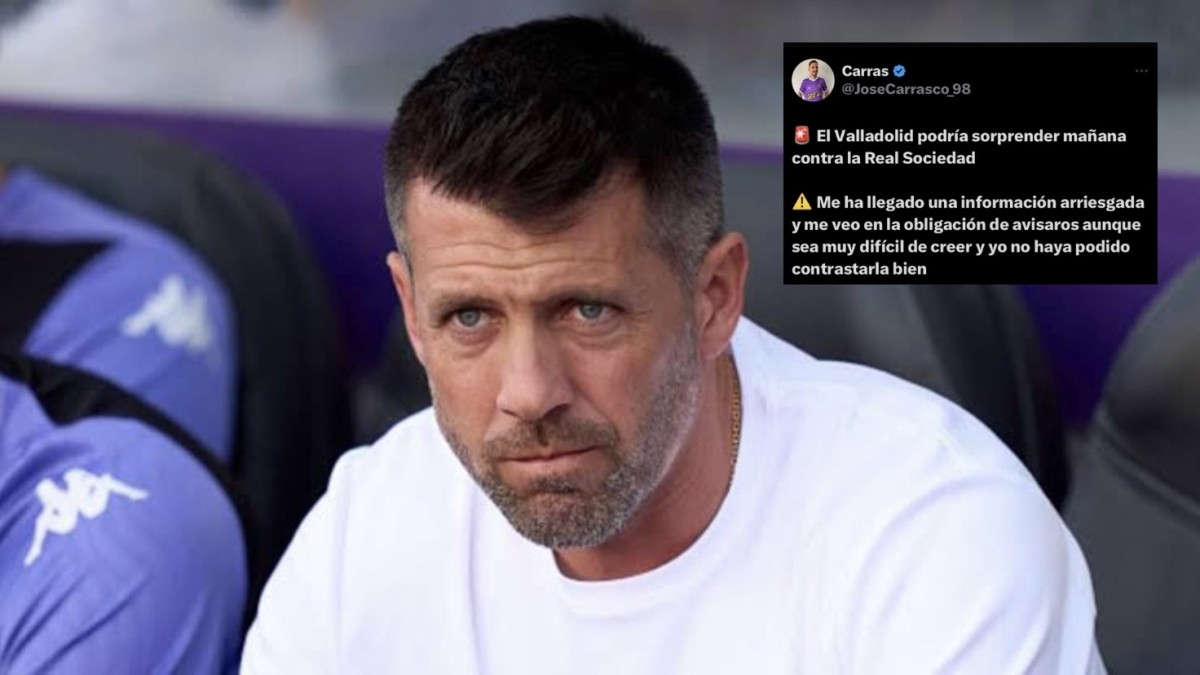 Las posibles sorpresas del once del Valladolid según José Carrasco Las posibles sorpresas del once del Valladolid según José Carrasco