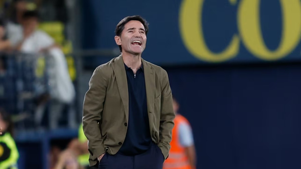 Marcelino sobre Álex Baena, Thierno Barry, Denis Suárez y el lanzador de penaltis Marcelino sobre Álex Baena, Thierno Barry, Denis Suárez y el lanzador de penaltis