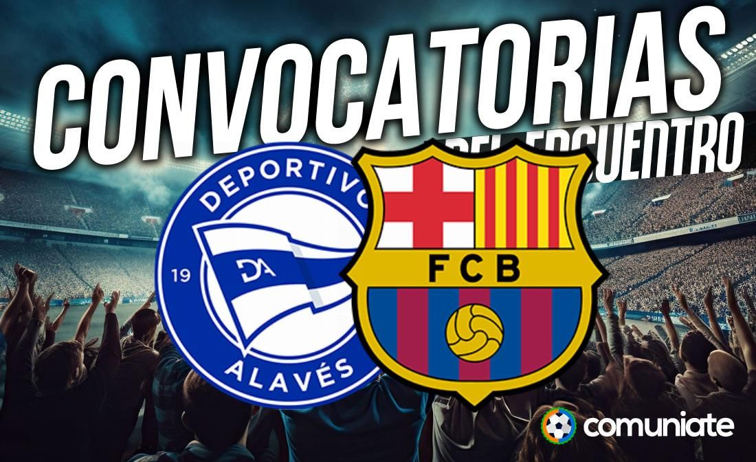Jugadores convocados para el partido Alavés y Barcelona. Jornada 9. Jugadores convocados para el partido Alavés y Barcelona. Jornada 9.