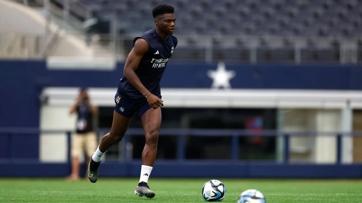 Posible lesión muscular de Tchouaméni Posible lesión muscular de Tchouaméni