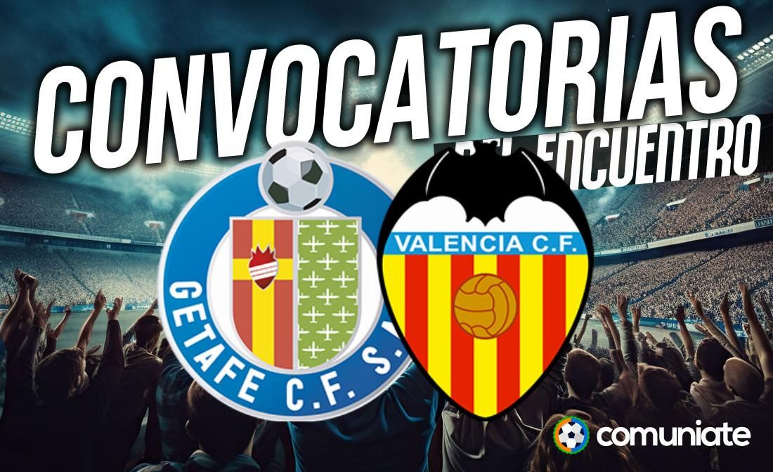 Jugadores convocados para el partido Getafe y Valencia. Jornada 11. Jugadores convocados para el partido Getafe y Valencia. Jornada 11.