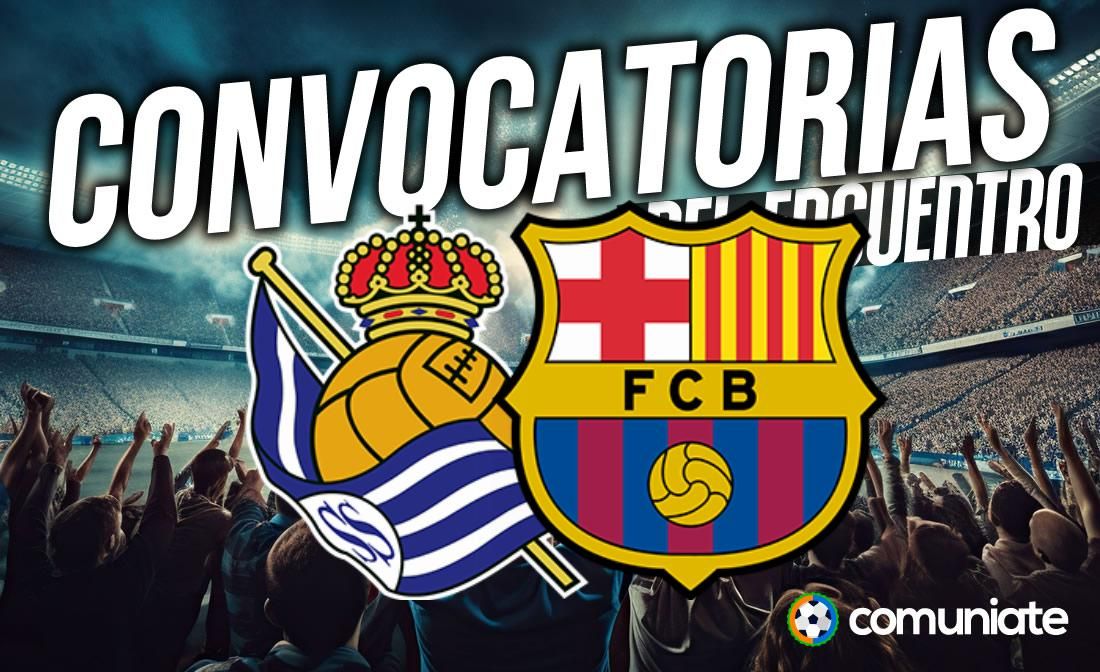 Jugadores convocados para el partido Real Sociedad y Barcelona. Jornada 13. Jugadores convocados para el partido Real Sociedad y Barcelona. Jornada 13.
