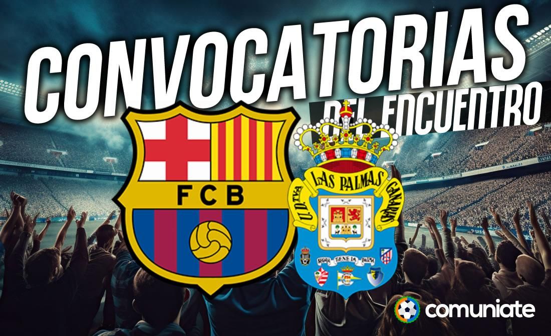 Jugadores convocados para el partido Barcelona y Las Palmas. Jornada 15. Jugadores convocados para el partido Barcelona y Las Palmas. Jornada 15.