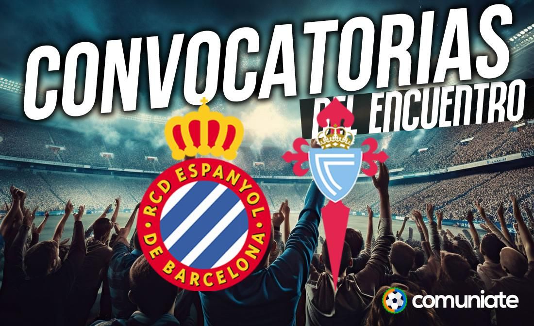 Jugadores convocados para el partido Espanyol y Celta. Jornada 15. Jugadores convocados para el partido Espanyol y Celta. Jornada 15.