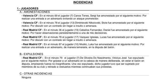 La sanción a la que se expone Vinicius Jr tras ser expulsado por agresión