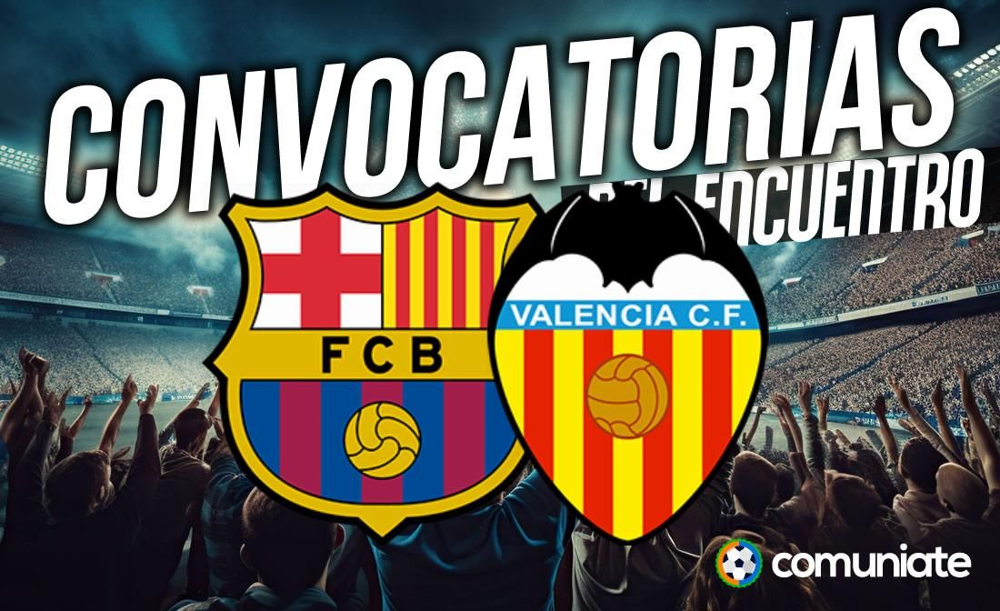 Jugadores convocados para el partido Barcelona y Valencia. Jornada 21. Jugadores convocados para el partido Barcelona y Valencia. Jornada 21.