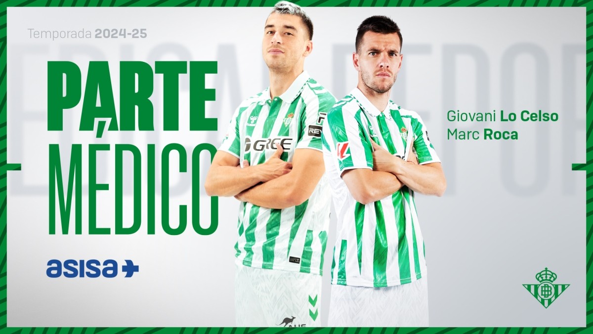 Parte médico oficial y tiempos de baja de Lo Celso y Marc Roca Parte médico oficial y tiempos de baja de Lo Celso y Marc Roca