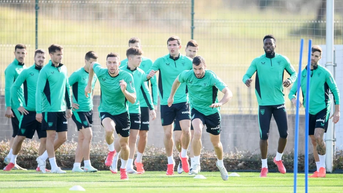 Nico Williams no entrena con el grupo tras confirmarse la lesión de Oihan Sancet Nico Williams no entrena con el grupo tras confirmarse la lesión de Oihan Sancet